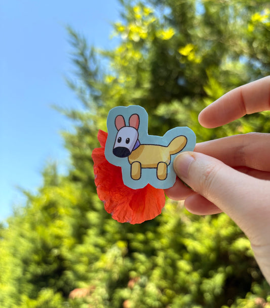 Stickers Popo le chien-banane (dessinés par Malin Palm)