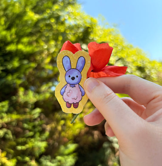 Stickers Bibou la lapine-barbe à papa (dessinés par Malin Palm)