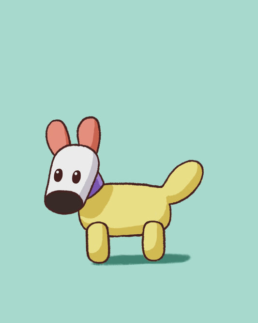 Écussons Popo le chien-banane