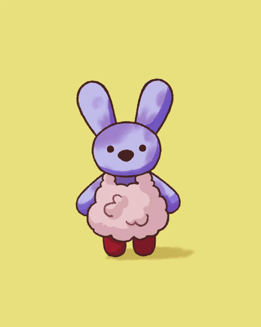 Écusson Bibou la lapine-barbe à papa